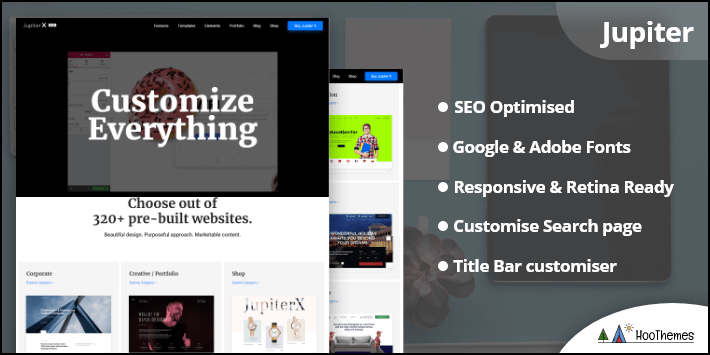 Jupiter-Elementor多目的で最も簡単なWPテーマ