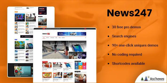 News247 - Tema de WordPress para revista de noticias