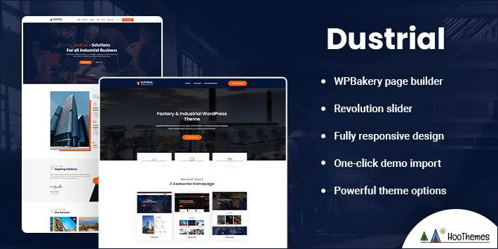 Dustrial - Tema de WordPress para fábricas e industrias