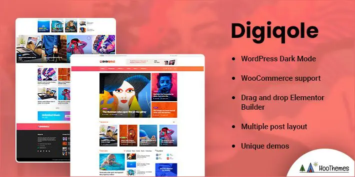 Digiqole - Tema de WordPress para revista de noticias