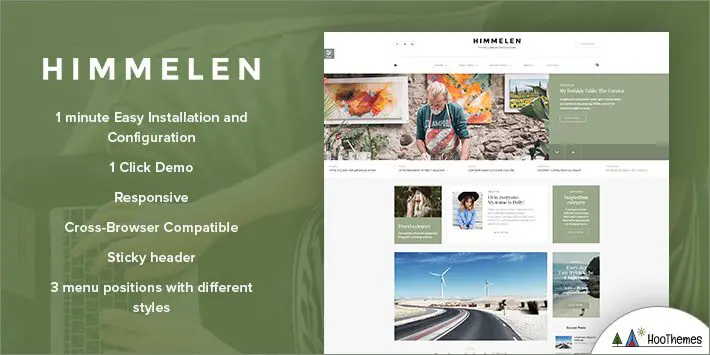 Himmelen - Tema pessoal mínimo de WordPress para blogs