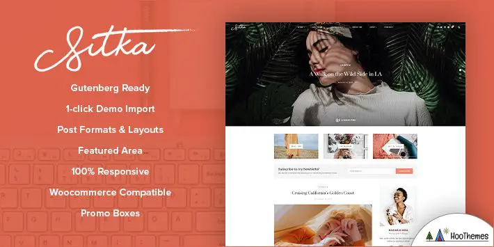 Sitka - tema de blog WordPress moderno para blogueiros