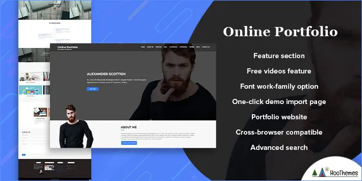 온라인 포트폴리오 WordPress 테마