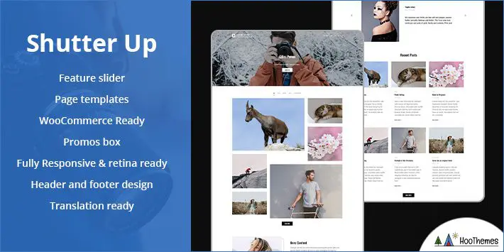 Temi WordPress gratuiti Shutter Up per fotografi