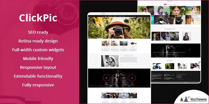 ClickPic Temi WordPress gratuiti per fotografi