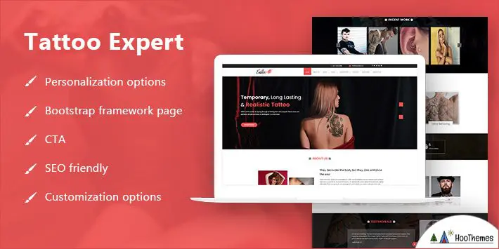 Thèmes WordPress Tattoo Expert pour les artistes