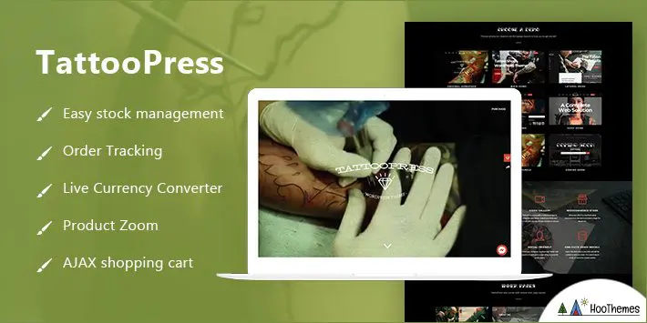 TattooPress - Un thème WordPress pour les artistes à l'encre