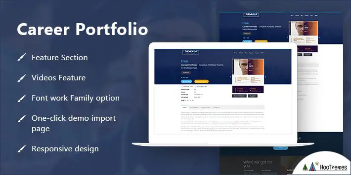 Portfolio de carrière Thèmes WordPress pour artistes