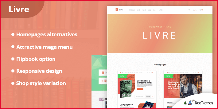 Livre - Tema WooCommerce per libreria