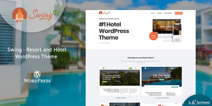 Swing - 度假村和酒店 WordPress 主题
