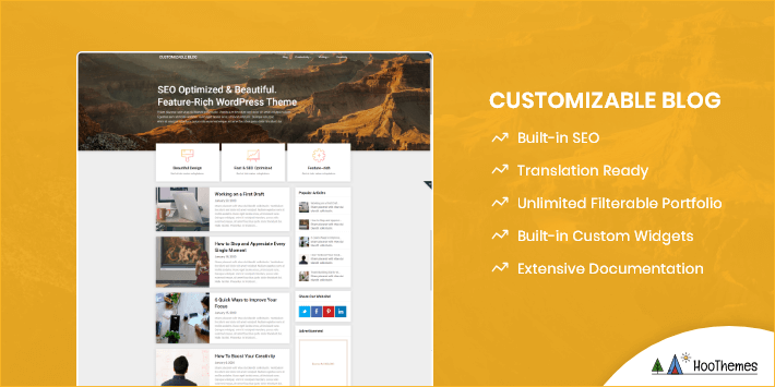 可定制的 WordPress 主題