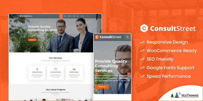ConsultStreet 可定制的 WordPress 主題