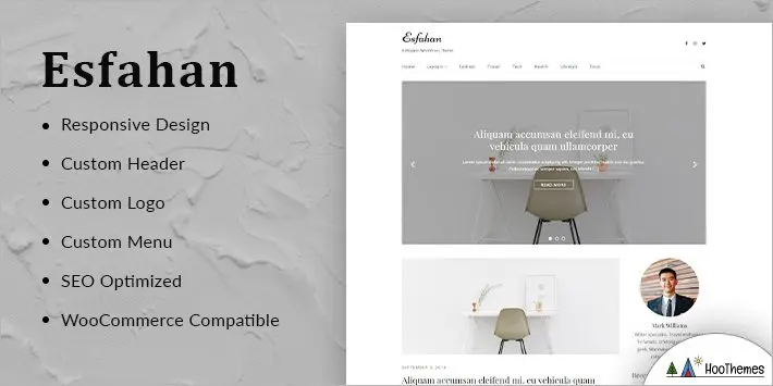 Temi WordPress minimalisti di Esfahan