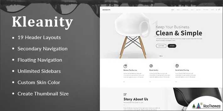 Temi WordPress minimalisti Kleanity
