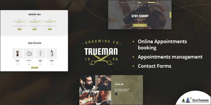 Trueman - Tema WordPress per parrucchieri e barbieri da barba