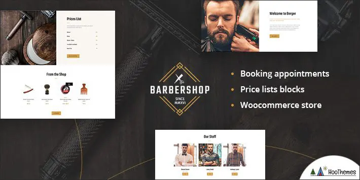 Berger - Tema WordPress per barbiere e parrucchiere + salone di tatuaggi
