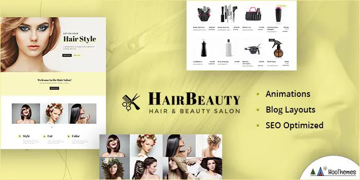 Bellezza dei capelli - Tema WordPress per barbiere e stilista