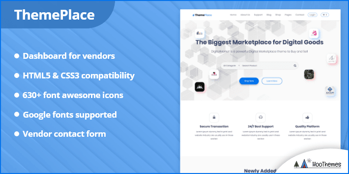 ThemePlace - Tema WordPress del mercato