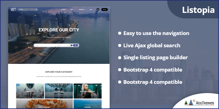 Listopia - Tema WordPress per la community di directory