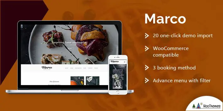 Tema WordPress di Marco Restaurant Cafe
