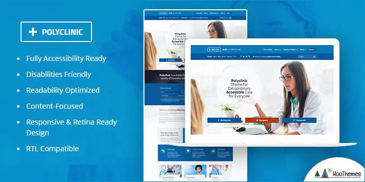 综合诊所无障碍 WordPress 主题