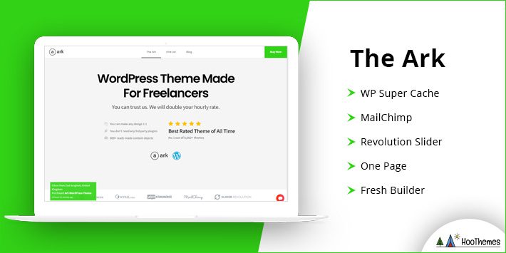 Le thème WordPress d'Ark Bootstrap