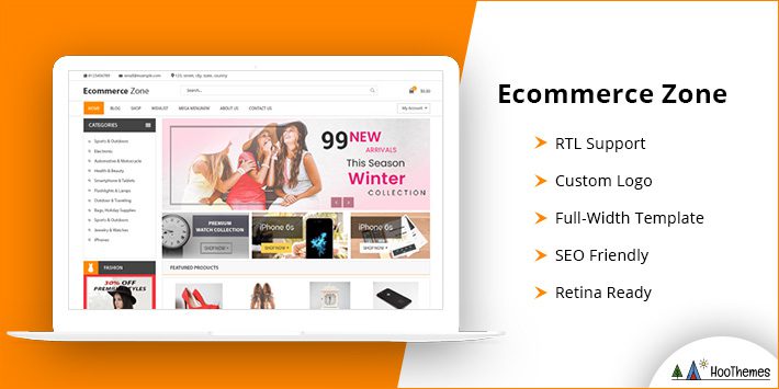 Thème WordPress de démarrage de zone de commerce électronique