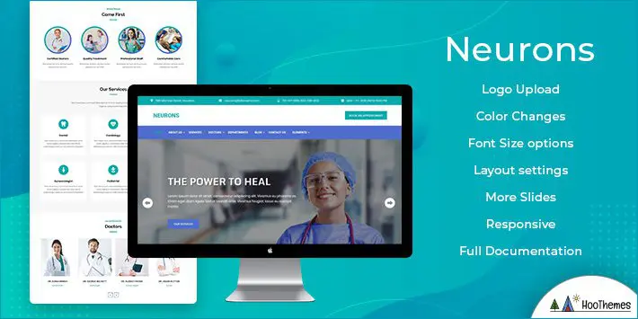 Neurons WordPress Theme mit Slider