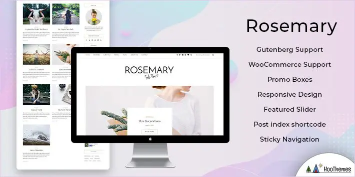 Rosemary WordPress Theme mit Slider