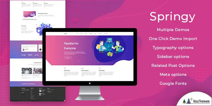 Springy WordPress Theme mit Slider
