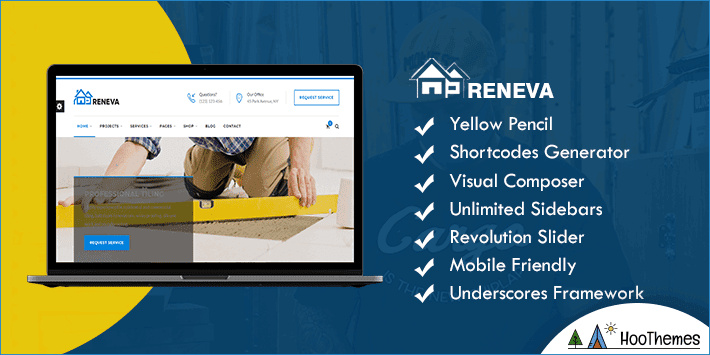 Tema WordPress Bisnis Kecil Reneva