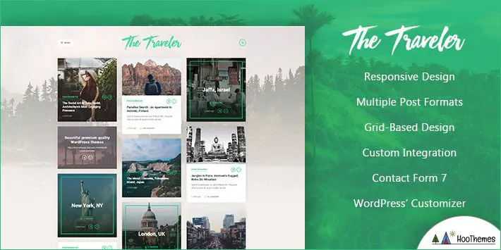 Le thème WordPress du blog de voyage du voyageur