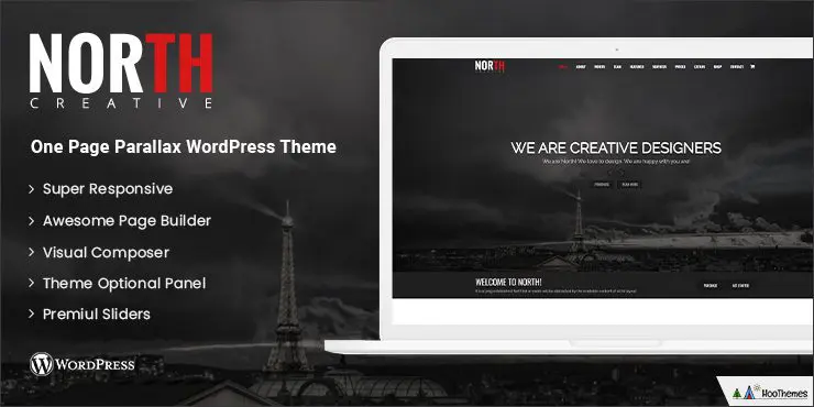 ノースシングルページのWordPressテーマ