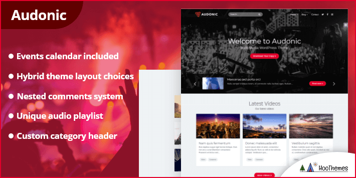 Audionic - Musik- und Podcasting-WordPress-Theme