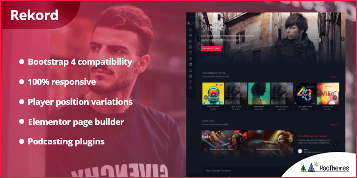 Rekord - Ajaxify Music - Podcasts WordPress Theme