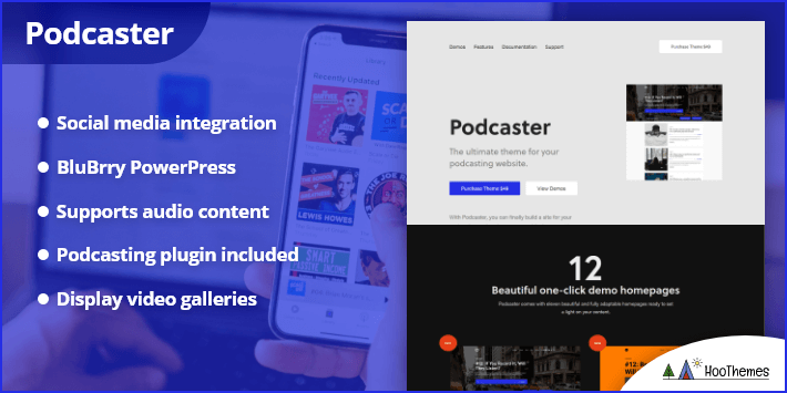 Podcaster - Multimedia-WordPress-Theme