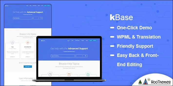 Тема WordPress для службы поддержки клиентов Kbase