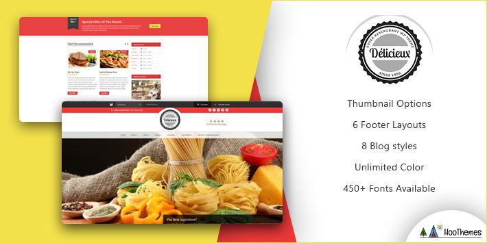 Delicieux Restoranı WordPress Teması