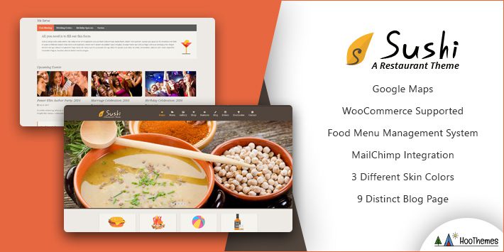 Suşi Restoranı WordPress Teması