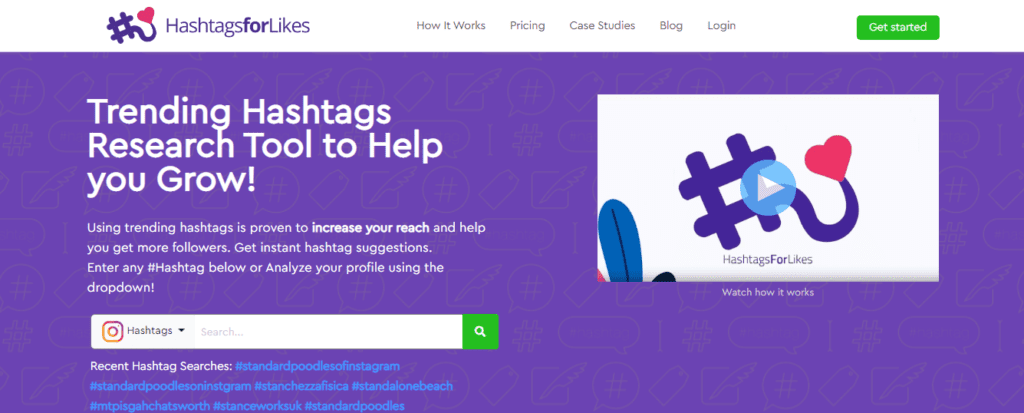 HashtagsForLikes strumento di marketing di Instagram