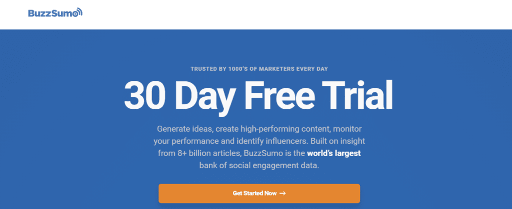 Strumento di marketing di BuzzSumo Instagram