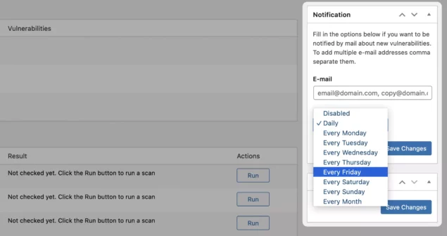Configurando notificações por e-mail