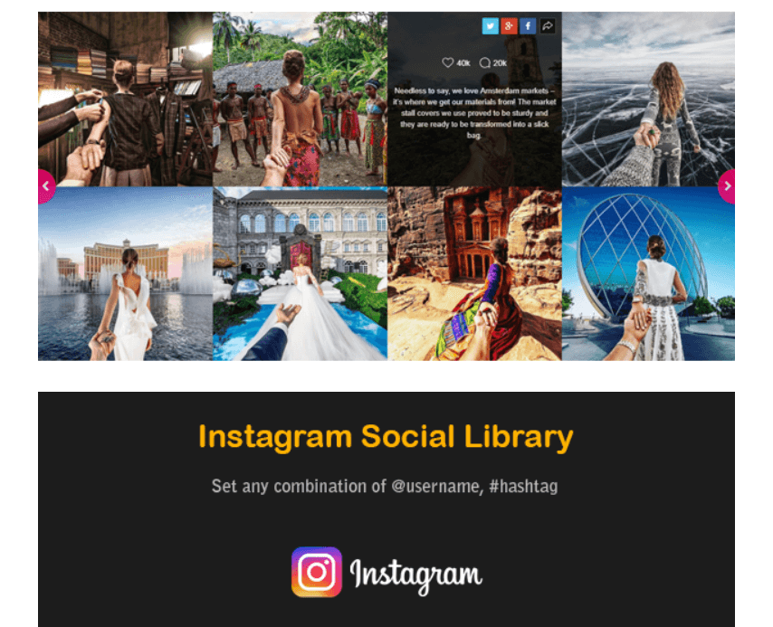 Сетка ленты Instagram
