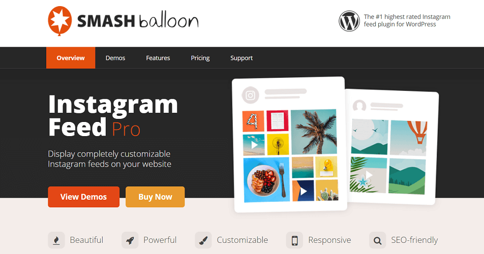 Плагины Smash Balloon, Instagram Feed