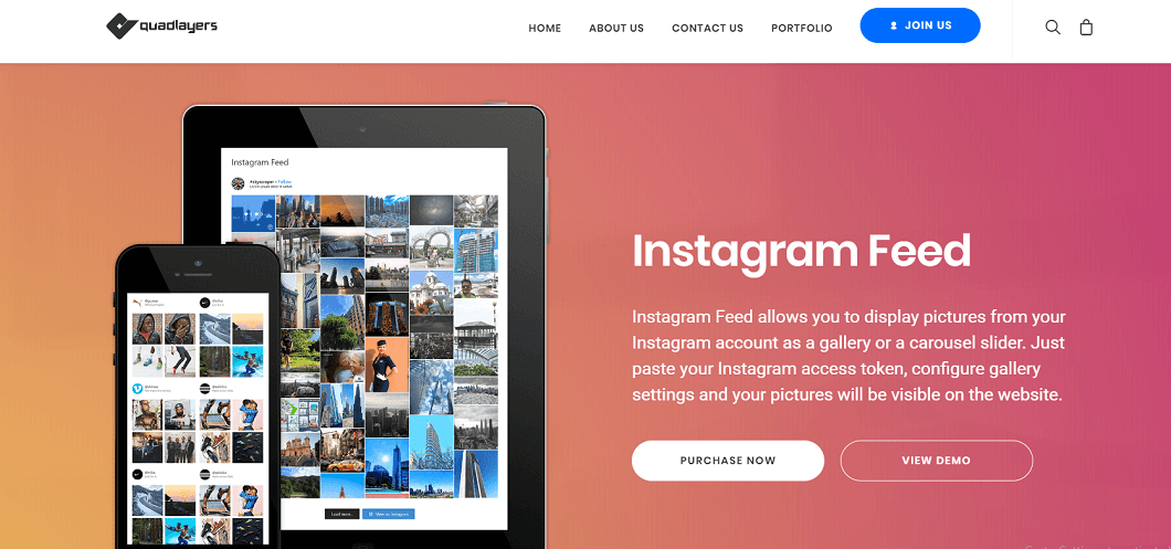 Плагин QuadLayers для ленты Instagram, Плагины для ленты Instagram