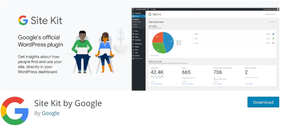 Kit del sito di Google WordPress - Anteprima del kit del sito