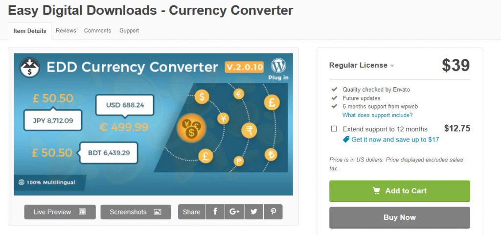 Pengalih mata uang WooCommerce - unduhan digital yang mudah
