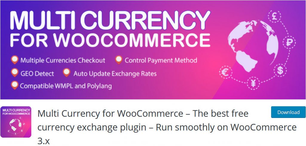 Pengalih mata uang WooCommerce - multicurrency untuk WooCommerce