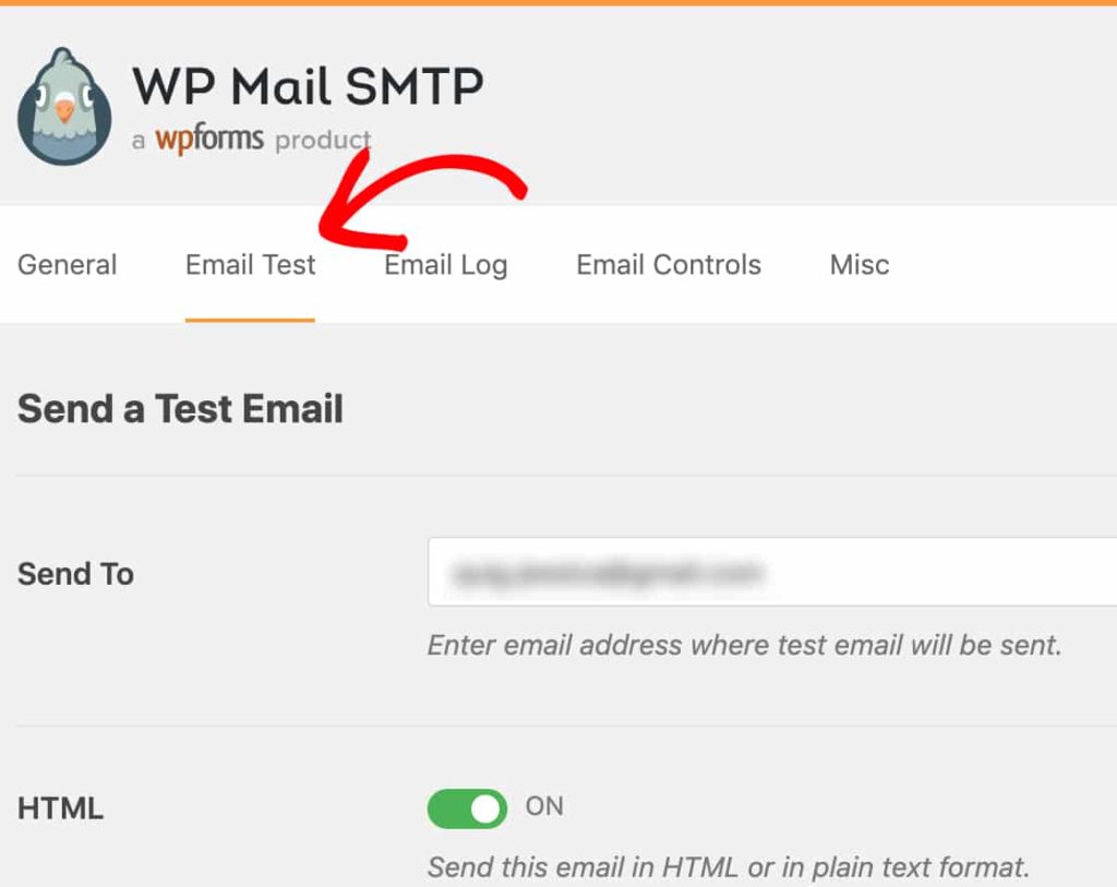 نموذج الاتصال divi لا يعمل - اختبار البريد الإلكتروني WP Mail SMTP
