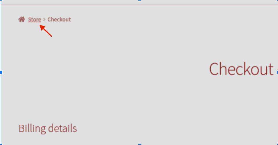 Ganchos de checkout do WooCommerce - checkout de migalhas de pão